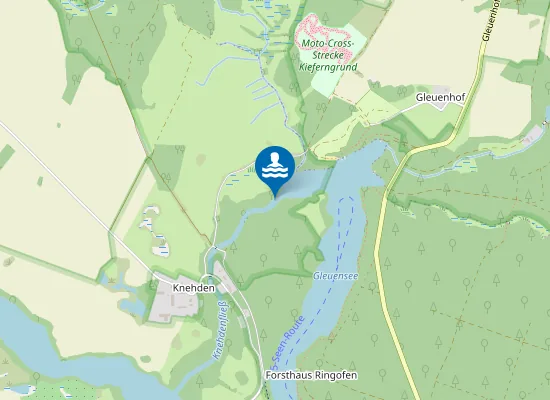 Map of GLEUENSEE KLOSTERWALDE ZELTPLATZ