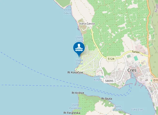 Map of Autokamp Kovacine Fkk Dio