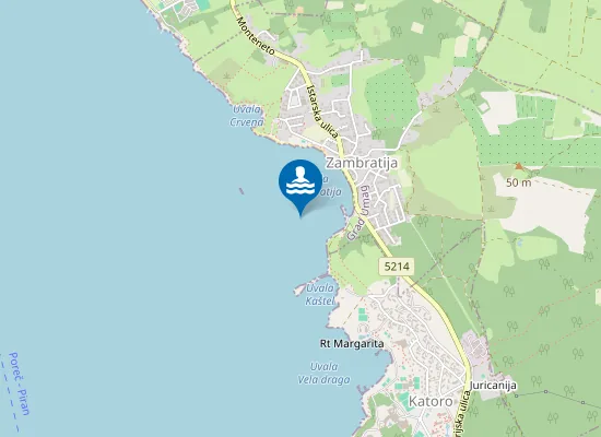 Map of ZAMBRATIJA MOLO