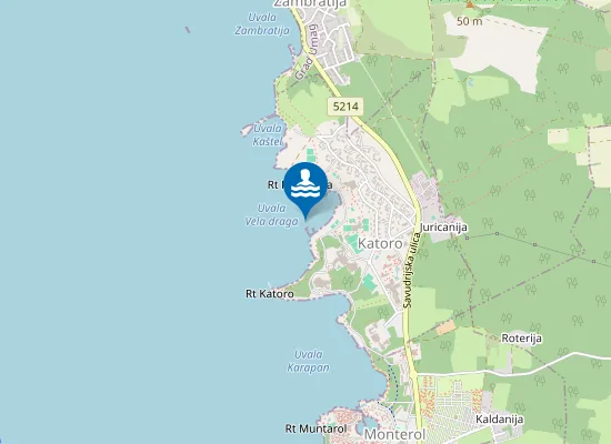 Map of KATORO HOTEL KORALJ