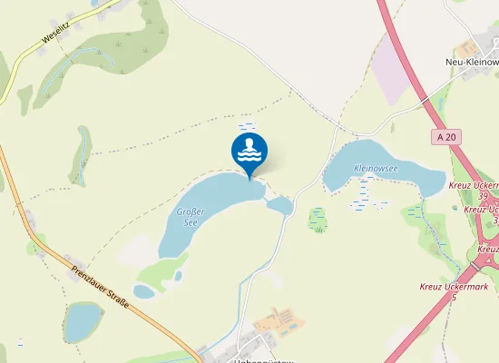 Map of GROSSER SEE HOHENGUESTOW