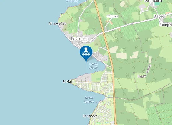 Map of UVALA SLANIK