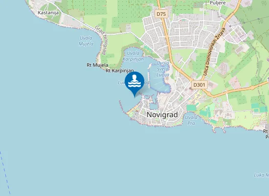 Map of NOVIGRAD SV PELAGIJ