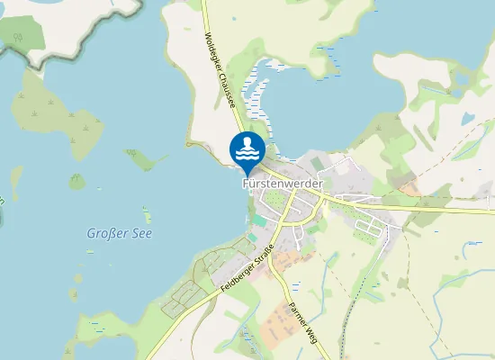 Map of GROSSER SEE FUERSTENWERDER