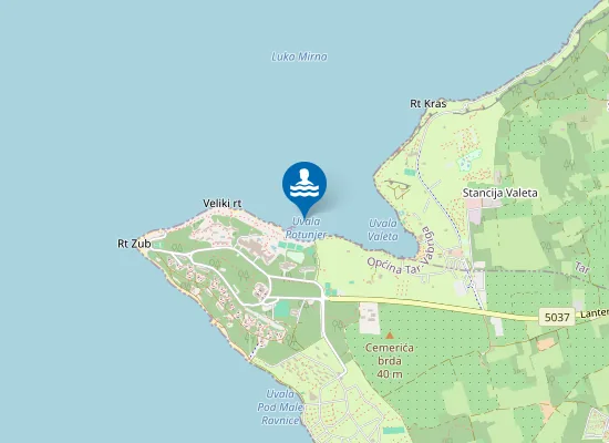 Map of LANTERNA UVALA VALETA SPORT