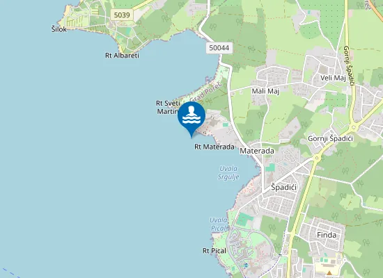 Map of HOTEL MATERADA JUZNI DIO