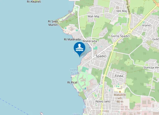 Map of SPADICI UVALA SRGULJE SREDINA