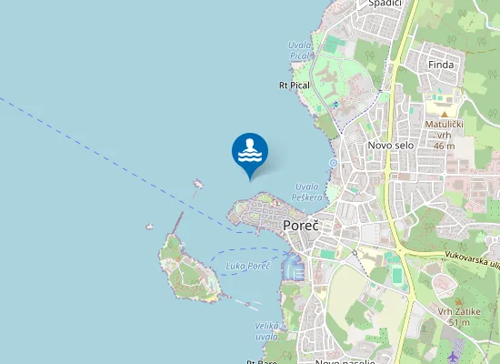 Map of PESKERA LIJEVA STRANA UVALE