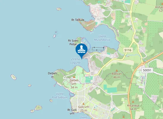 Map of HOTELI LOTOS ISPOD HOTELA