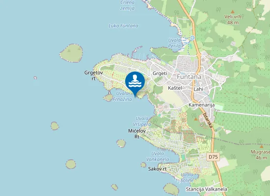 Map of TN FUNTANA UVALA FRNAZINE