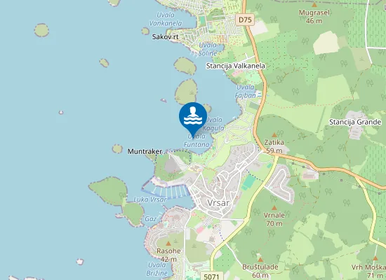 Map of VAL DE LA FONTANA GRADSKA PLAZA