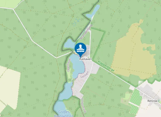 Map of KASTAVENSEE RETZOW KASTAVEN