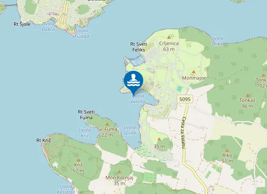 Map of Ac Valalta Ispod Aquagana