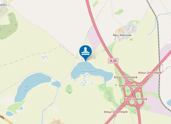 Map of KLEINOWSEE FALKENWALDE OT NEU KLEINOW