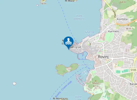 Map of HOTEL ROVINJ ISPOD HOTELA