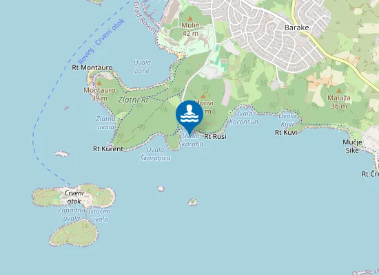 Map of SKARABA UVALA VELIKA SKARABA