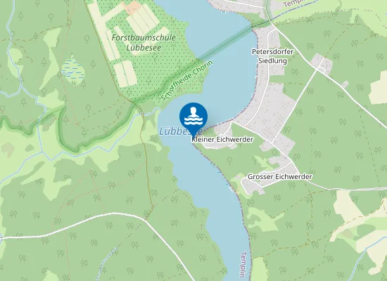 Map of LUEBBESEE MILMERSDORF OT PETERSDORF
