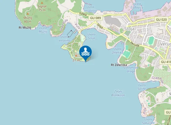 Map of Ac Stoja Prema Gradskoj Plazi