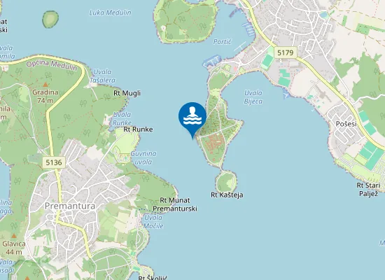 Map of Ac Medulin Restoran Financa