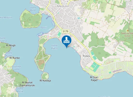 Map of HOTEL HOLIDAY ISPOD HOTELA