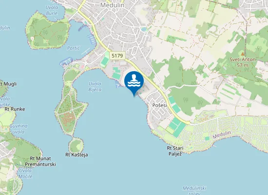 Map of HOTEL BELVEDERE MOLO