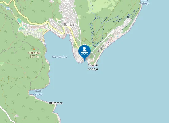 Map of HOTEL MARINA ISPOD HOTELA