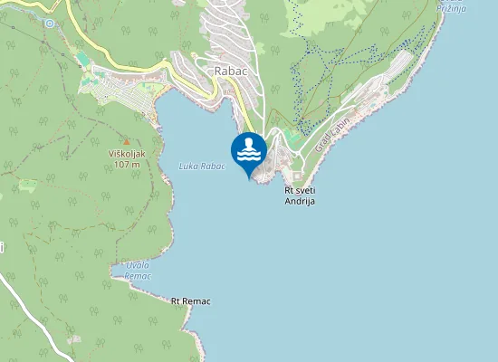 Map of HOTEL ST ANDREA ISPOD HOTELA