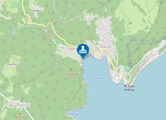 Map of RABAC NASELJE AC MASLINICA I