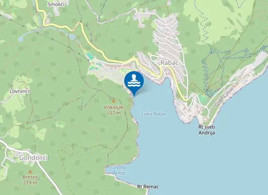Map of RABAC NASELJE AC MASLINICA II