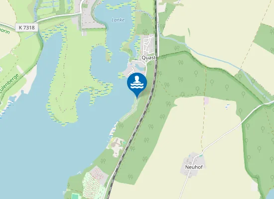 Map of OBERUCKERSEE WARNITZ CAMPINGPLATZ