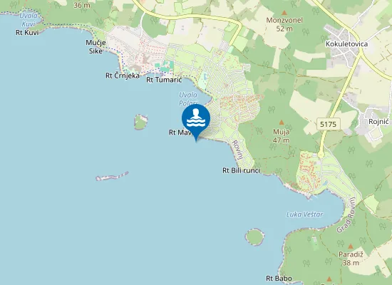 Map of Ac Polari Prema Rtu Eva