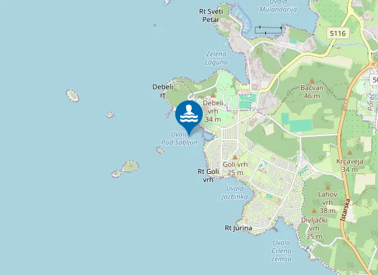 Map of Ac Zelena Laguna Plaza