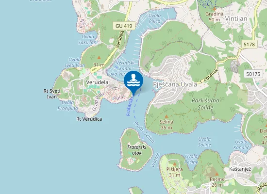 Map of HOTEL HISTRIA ISPOD HOTELA