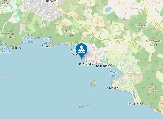 Map of TN VILLAS RUBIN ISPOD ZABAVNOG CENTRA