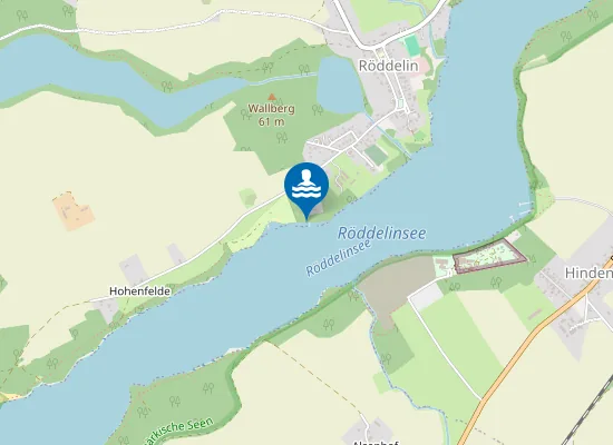 Map of ROEDDELINSEE ROEDDELIN ZELTPLATZ