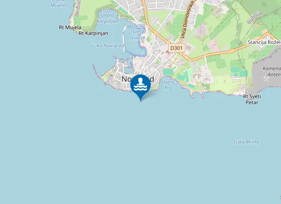 Map of NOVIGRAD RIVARELA