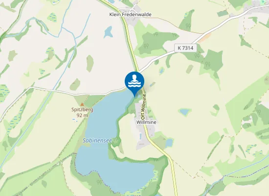 Map of SABINENSEE WILLMINE