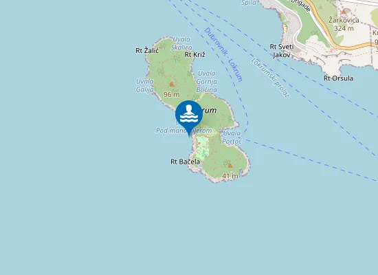 Map of BIJELE STIJENE