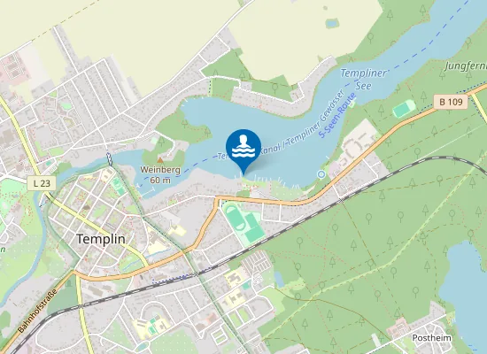 Map of TEMPLINER SEE TEMPLIN FREIBAD