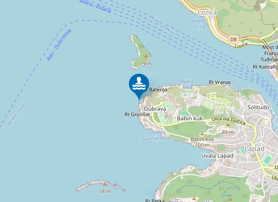 Map of HT DUBROVNIK PRESIDENT