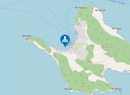 Map of LOPUD GRAND HOTEL