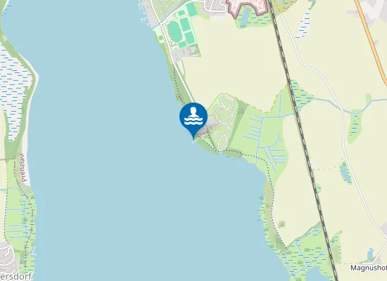 Map of UNTERUCKERSEE PRENZLAU AM KAP