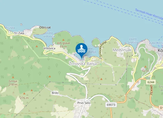 Map of Zrnovska Banja