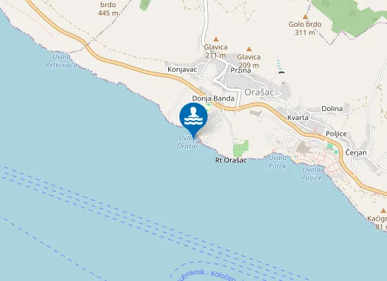 Map of ORASAC NA SKALI