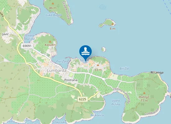 Map of UVALA TATINJA