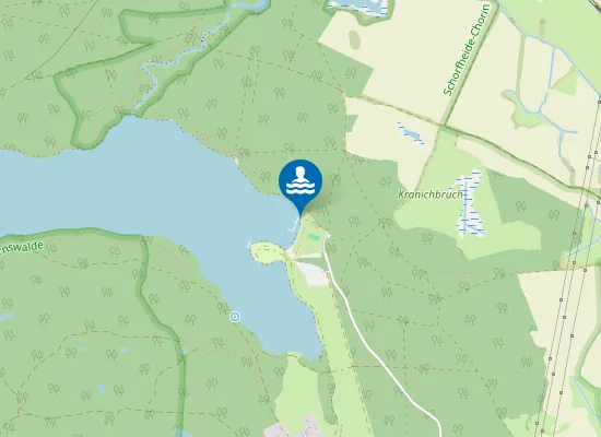 Map of WOLLETZSEE ANGERMUENDE STRANDBAD