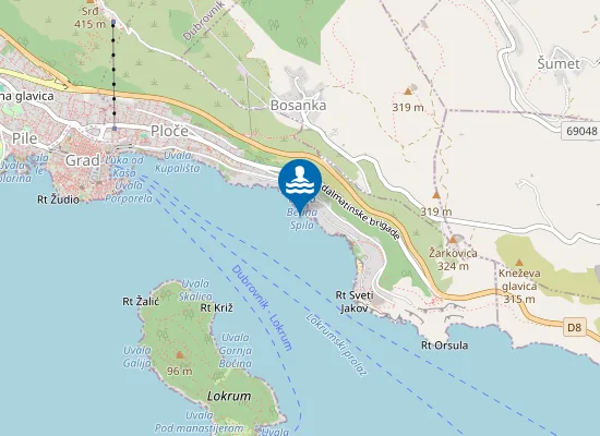 Map of VILLA DUBROVNIK