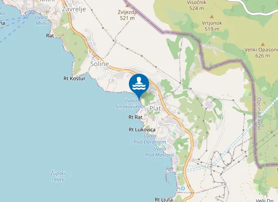 Map of SMOKOVJENAC PLAT