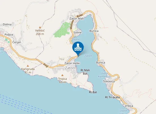 Map of VELIKI ZATON GLAVNA PLAZA