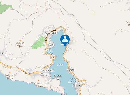 Map of MALI ZATON BUNICA